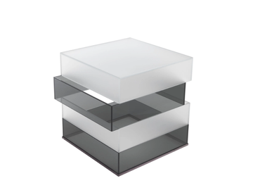 JENGA - Square satin glass coffee table by Gianfranco Ferré Home - view 3